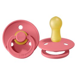 BIBS CORAL M Smoczek Uspokajający kauczuk Hevea