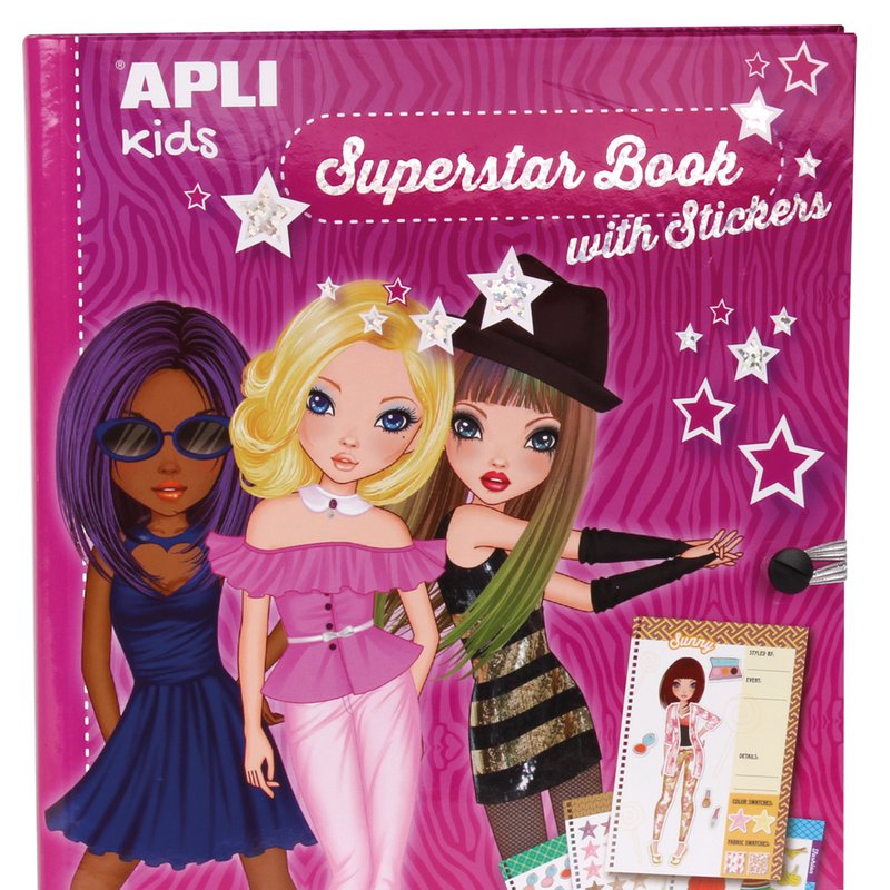 Książka do projektowania mody Apli Kids - Superstar