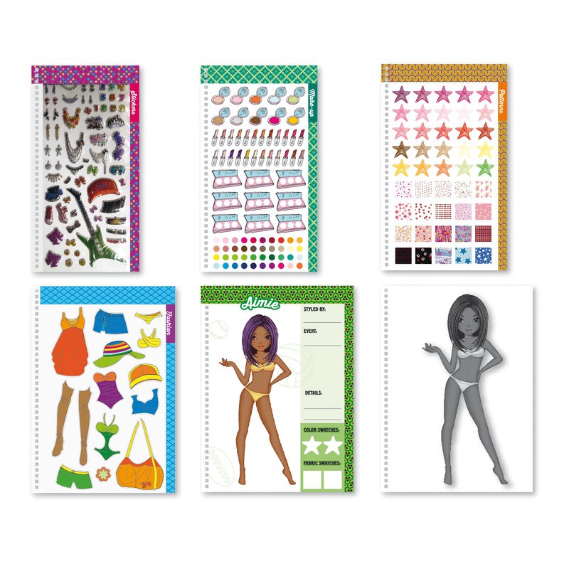 Książka do projektowania mody Apli Kids - Superstar