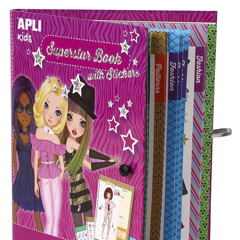 Książka do projektowania mody Apli Kids - Superstar