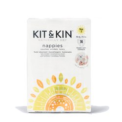 Kit and Kin, Biodegradowalne Pieluszki Jednorazowe 5 Junior (15kg +), Koala/Monkey, 30 szt. KIT AND KIN