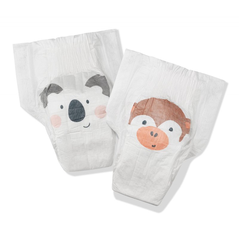 Kit and Kin, Biodegradowalne Pieluszki Jednorazowe 5 Junior (15kg +), Koala/Monkey, 30 szt. KIT AND KIN