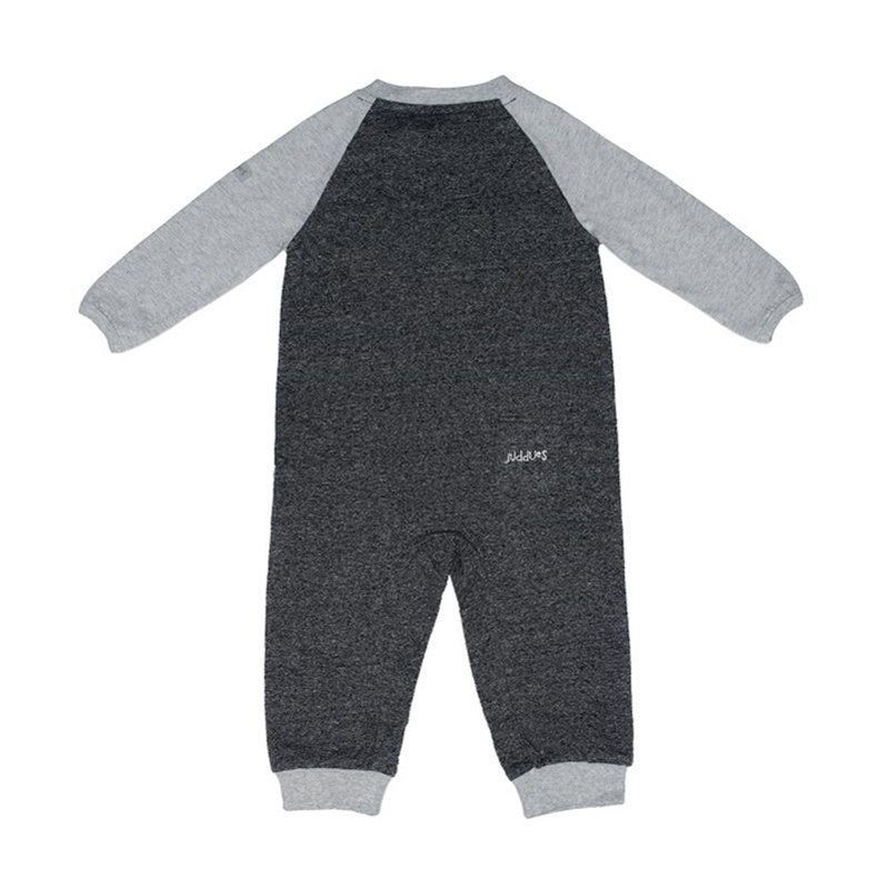 Juddlies Organic Raglan Pajacyk Black XL