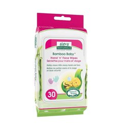 Aleva Naturals - Aleva Bambusowe Chusteczki do Rąk i Buzi