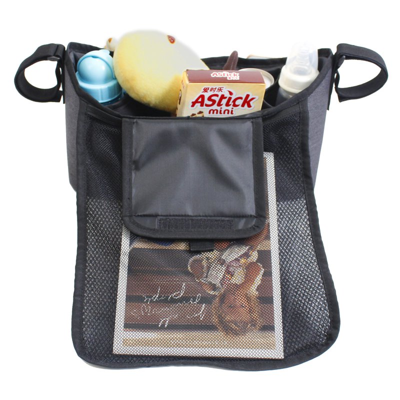 Baby Dan - Organizer do wózka, szary melanż