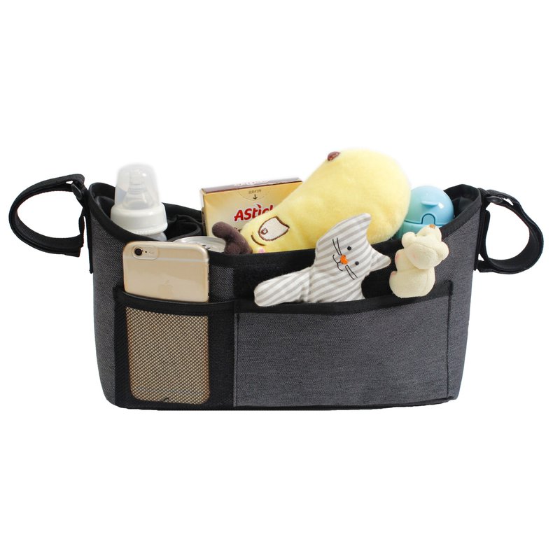 Baby Dan - Organizer do wózka, szary melanż