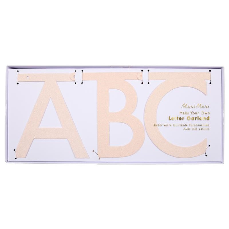 Meri Meri - Girlanda Litery opalizujące