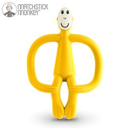 Matchstick Monkey Yellow Gryzak Masujący ze Szczoteczką