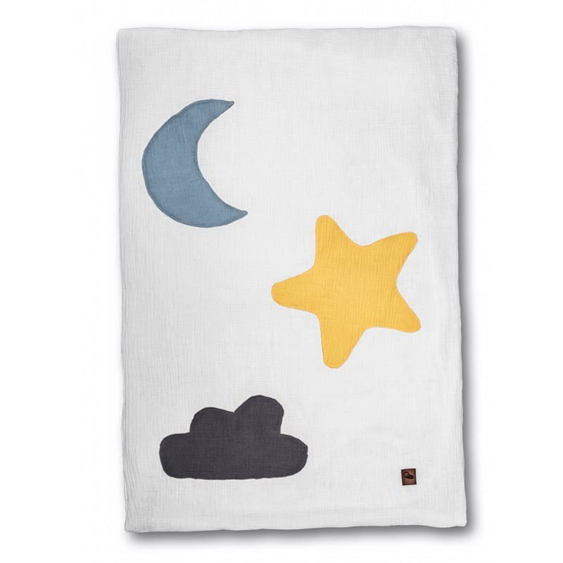 Hi Little One - kocyk muslinowy/ kołderka Day & Night White