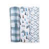 Lulujo Kocyk Muślinowy Navy Mountain 3 szt Lulujo Kocyk Muślinowy Navy Mountain 3 szt