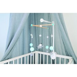 JaBaDaBaDo - Drewniany uchwyt do karuzeli, naturalny