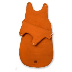 Hi Little One - śpiworek NEWBORN PUMPKIN muslin cotton TOG 3,5 wiek 0 m+