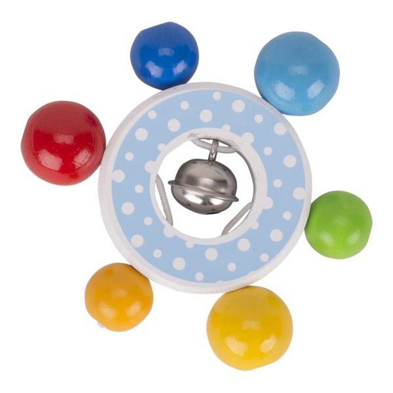 Heimess - Pierścień drewniany confetti z dzwonkiem