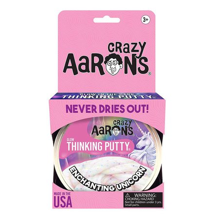 Crazy Aaron, Enchanting Unicorn – jednorożec, Inteligentna plastelina, puszka 10 cm. 90 g.