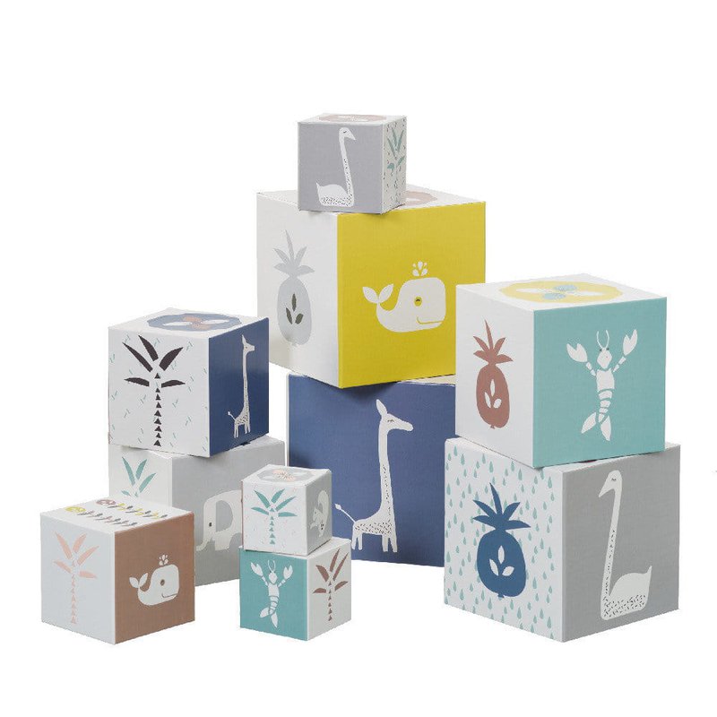 Fresk Piramida edukacyjna Alfabet i Cyfry Tropical Indigo FRESK