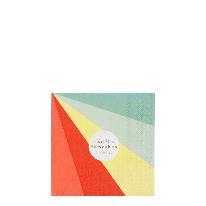 Meri Meri - Małe serwetki Tęczowe koło