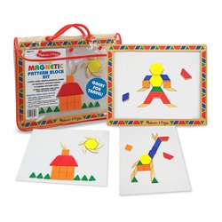 Melissa&Doug® - Magnetyczna tablica z magnesami do nauki kształtów