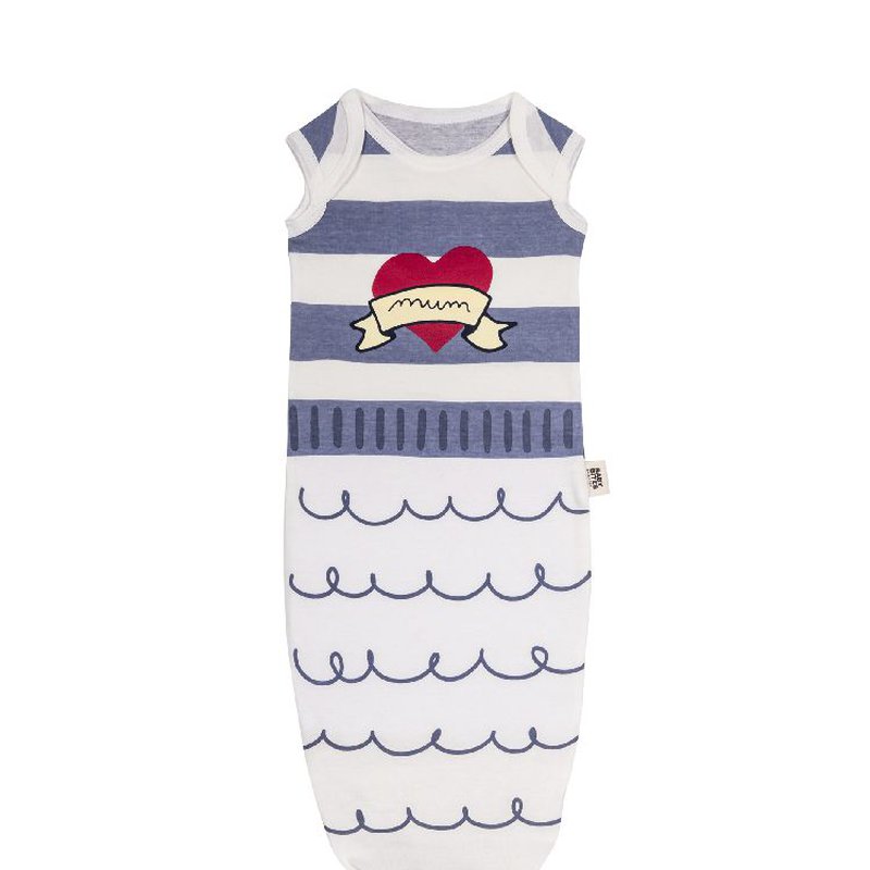 Baby Bites Śpioszki Baby Gown Sailor (0-3 miesięcy) Blue BABY BITES
