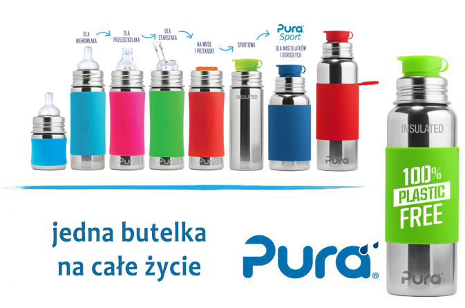 pura kiki, butelka na wodę, butelka stalowa